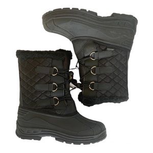 JANDS women’s Black Winter Boots with Fur lining